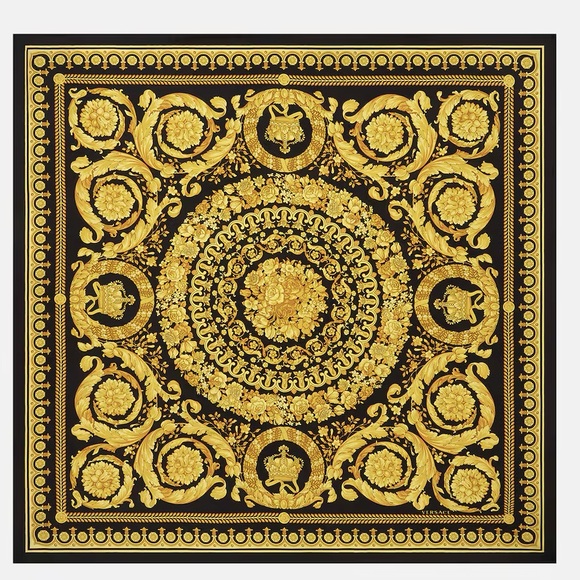 Versace Other - Versace SCARF BAROCCO LARGE SILK FOULARD 35”